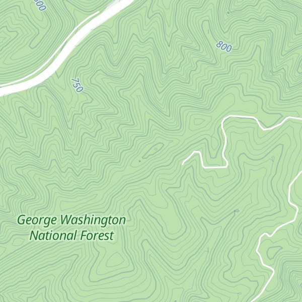 Map of Brushy Mountain