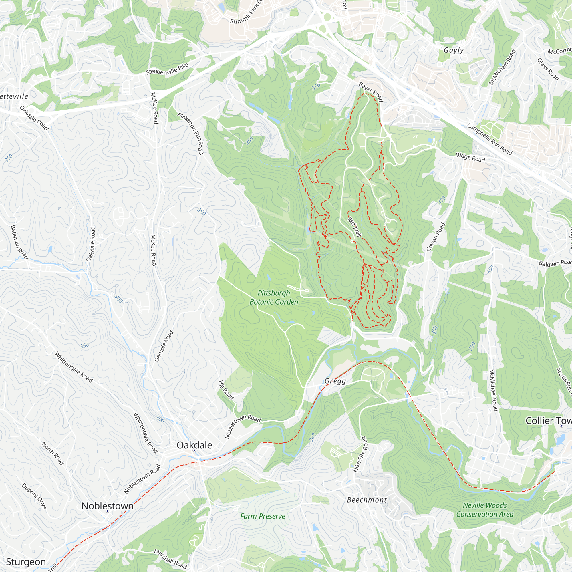 Pittsburgh Botanical Garden Welcome Center map