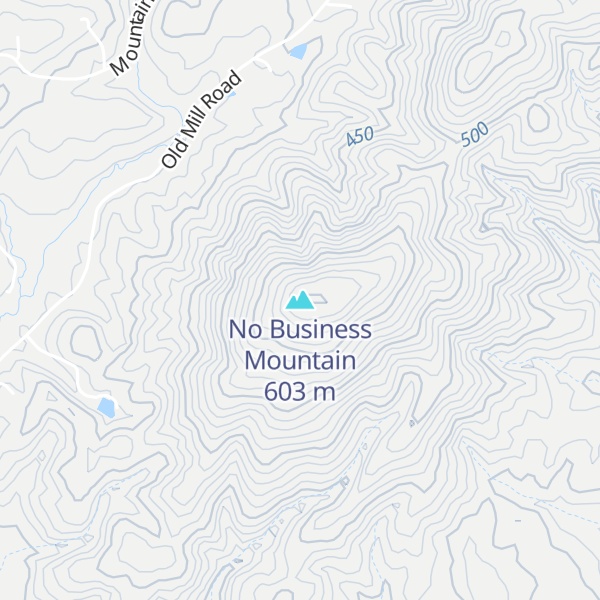 Map of No Business Mountain