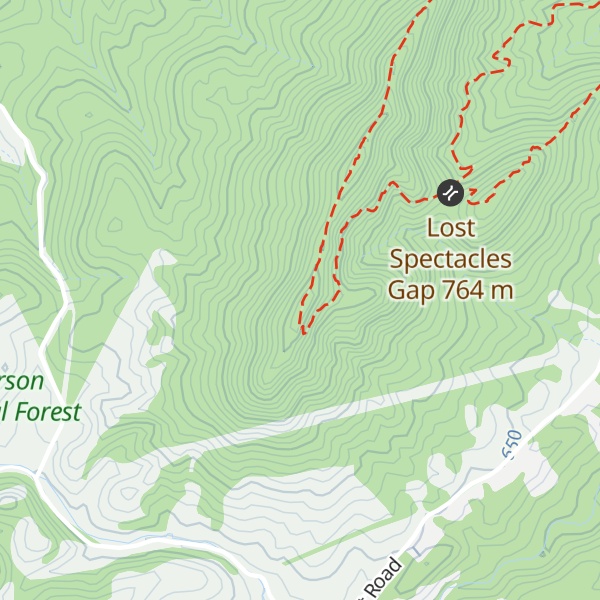 Map of Cove Mountain