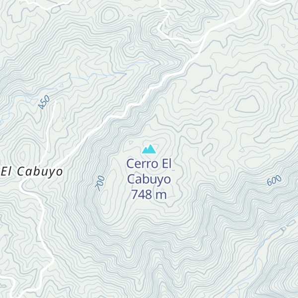Map of Cerro El Cabuyo