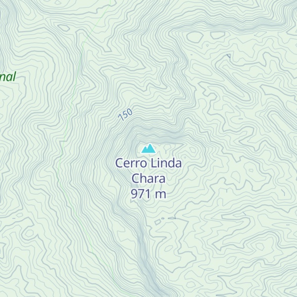 Map of Cerro Linda Chara