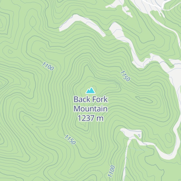 Map of Back Fork Mountain