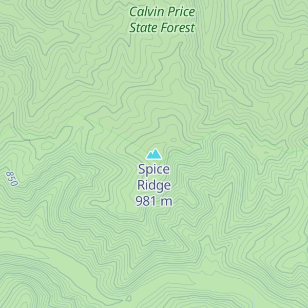 Map of Spice Ridge
