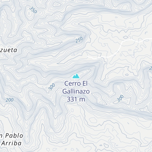 Map of Cerro El Gallinazo