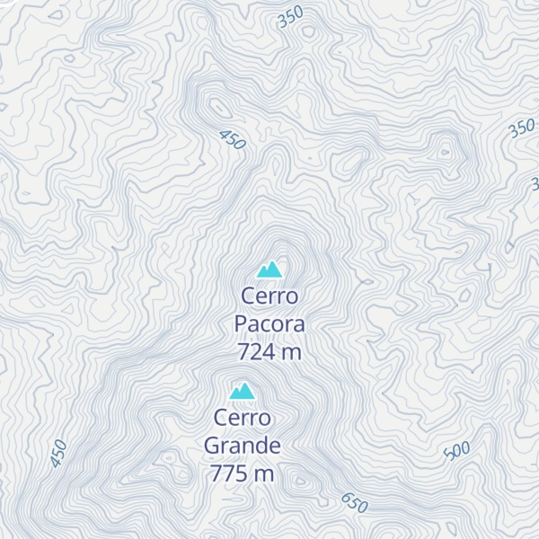 Map of Cerro Pacora