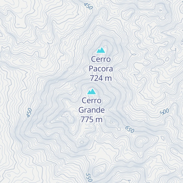 Map of Cerro Grande