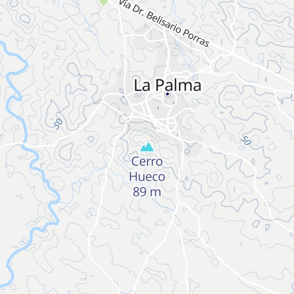 Map of Cerro Hueco