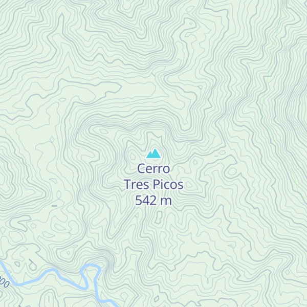 Map of Cerro Tres Picos