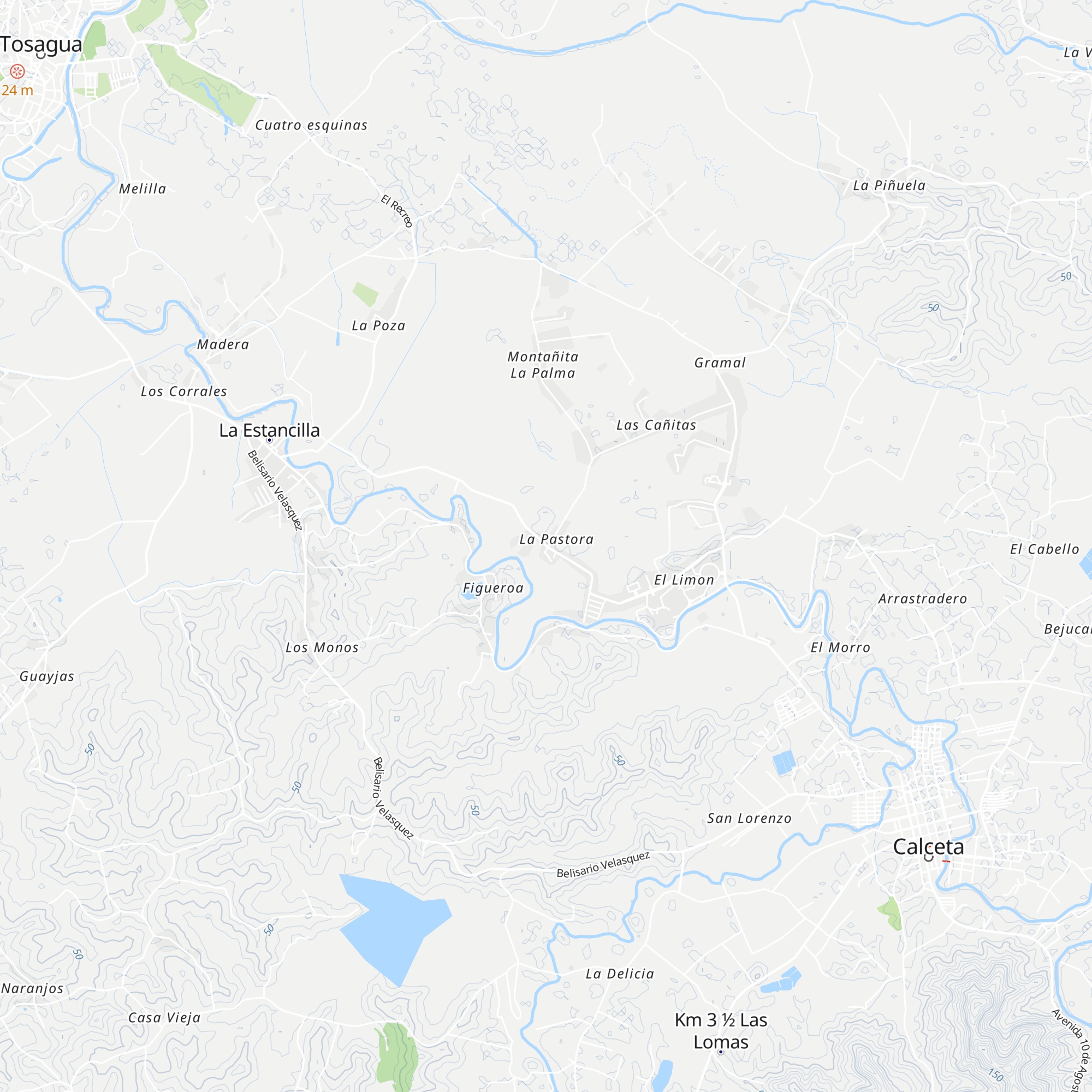 La pastora map