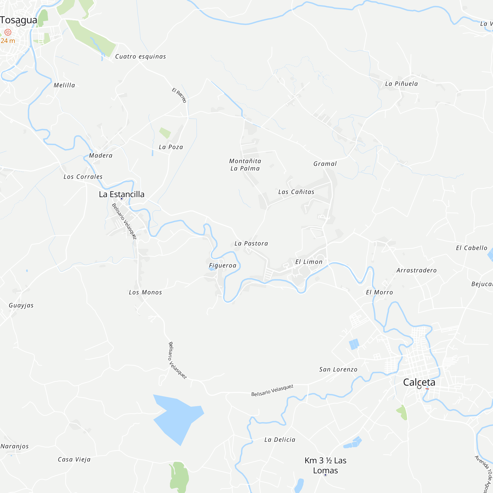 La pastora map