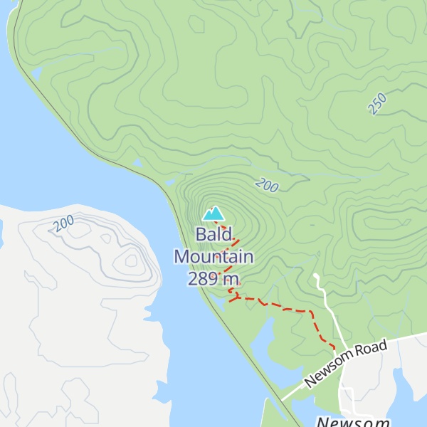 Map of Bald Mountain