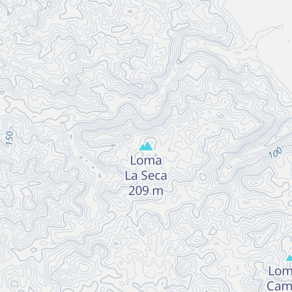 Map of Loma La Seca