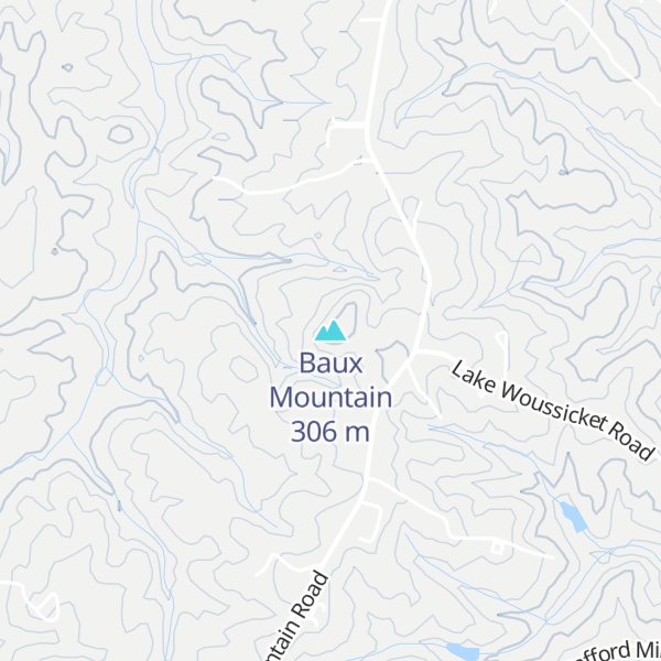 Map of Baux Mountain