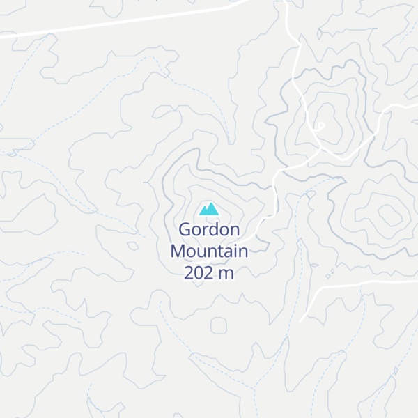 Map of Gordon Mountain