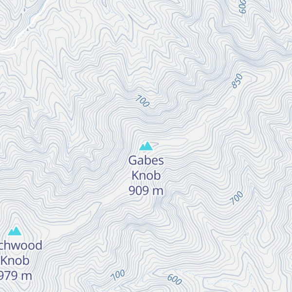 Map of Gabes Knob