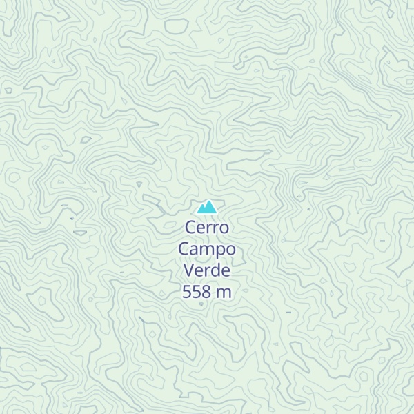 Map of Cerro Campo Verde