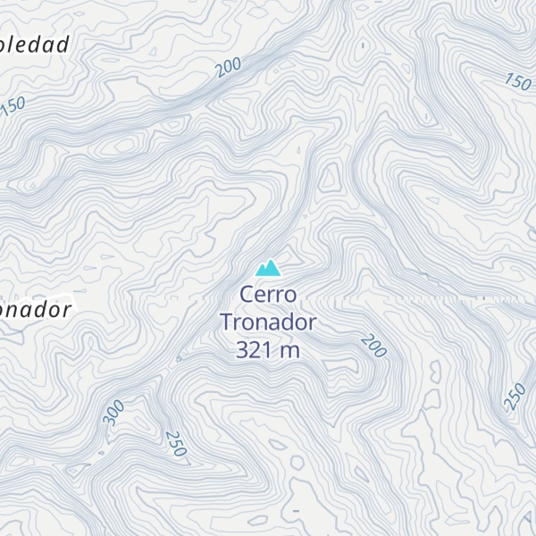 Map of Cerro Tronador