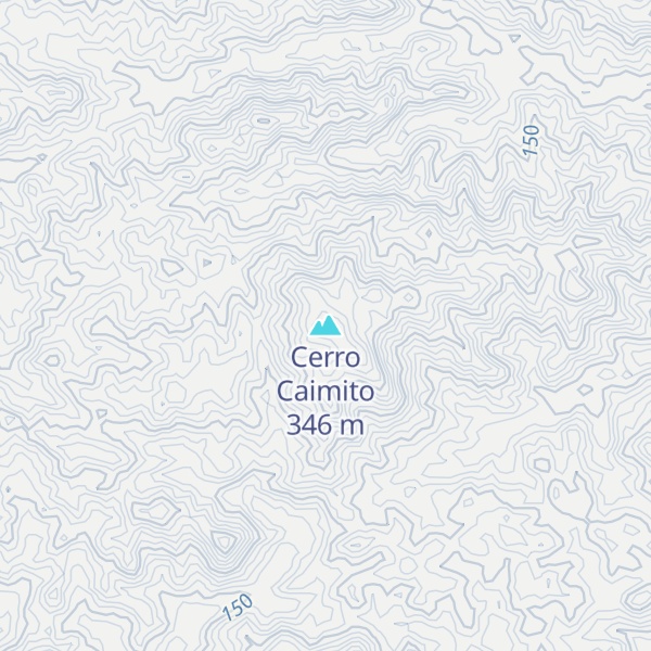 Map of Cerro Caimito