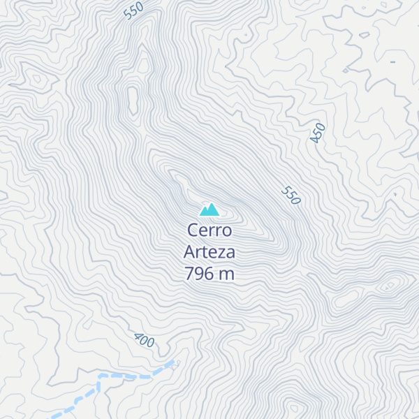 Map of Cerro Arteza