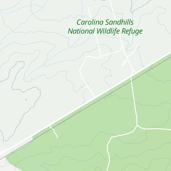 Map of Carolina Sandhills National Wildlife Refuge Visitor Center