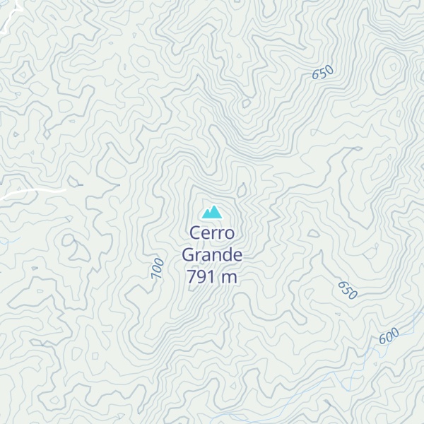Map of Cerro Grande