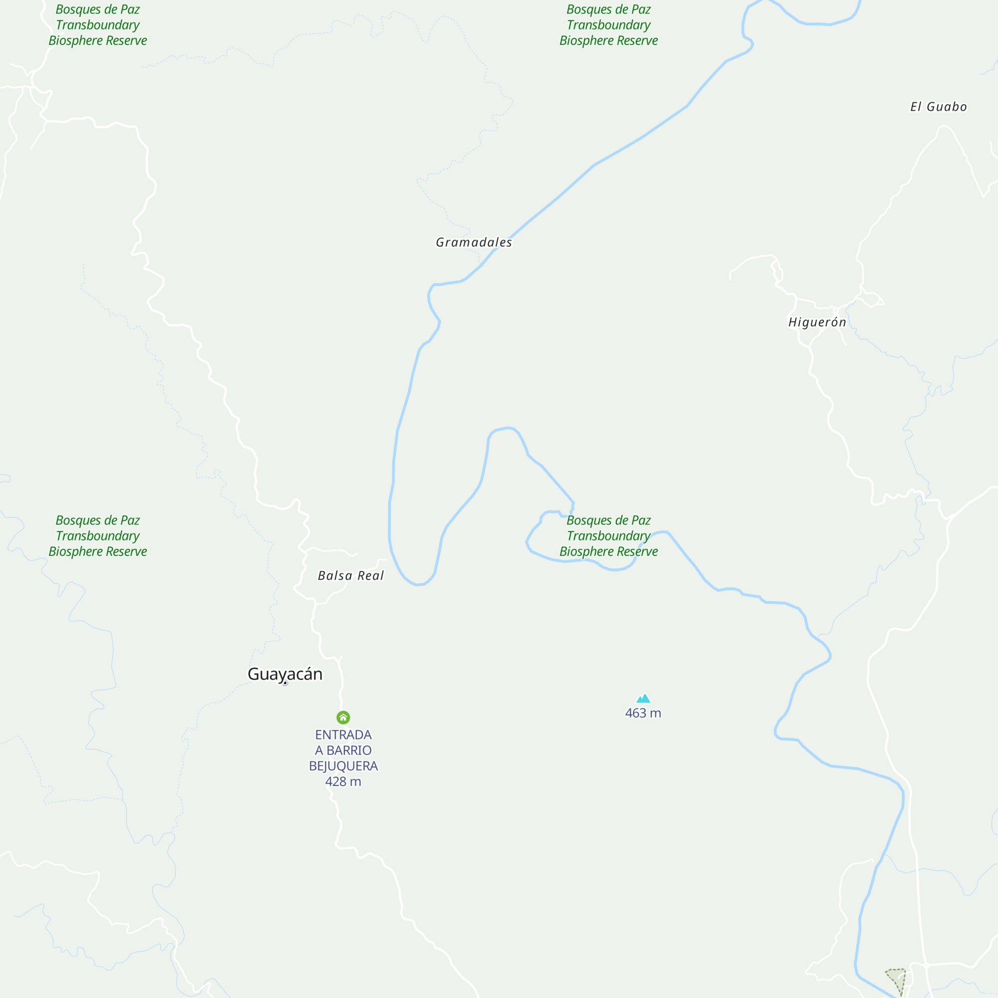 Abandonada bejuquera map