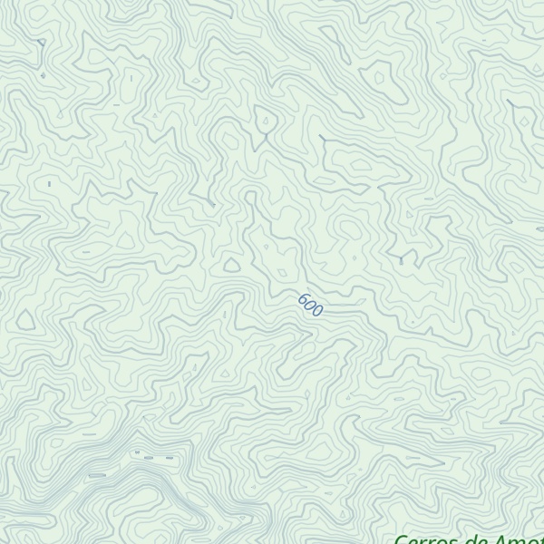 Map of Cerro San Carlos