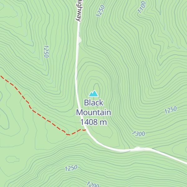 Map of Black Mountain