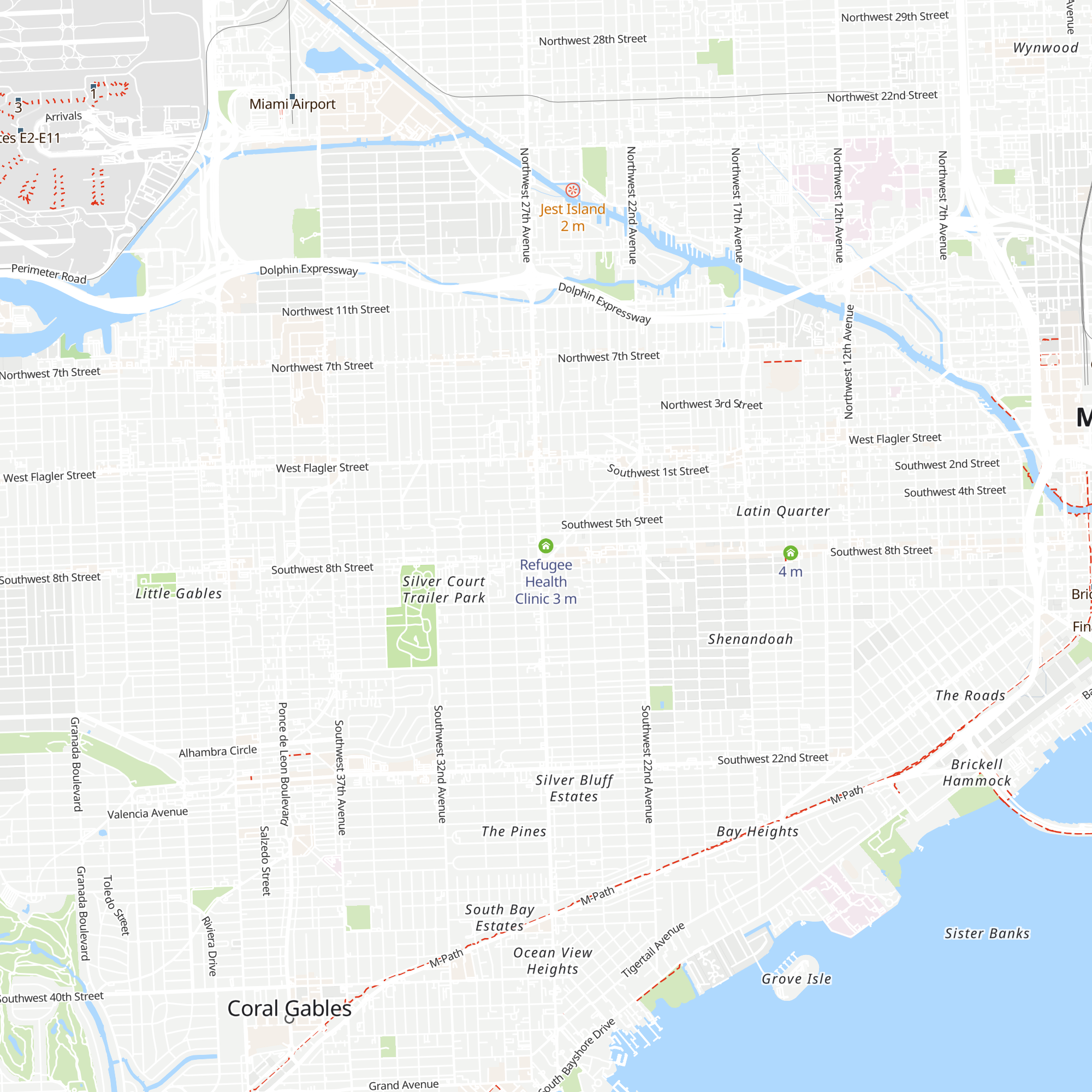 Refugee Health Clinic map