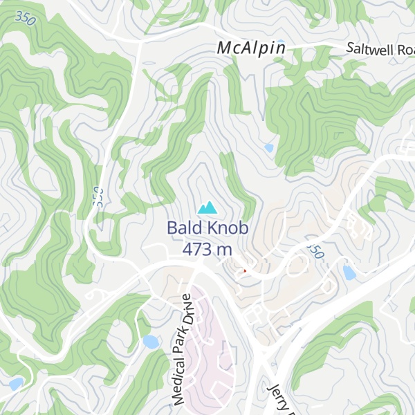 Map of Bald Knob