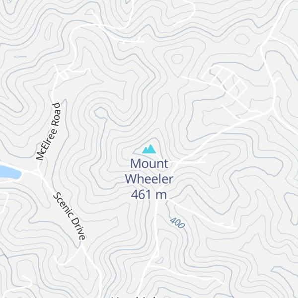 Map of Mount Wheeler