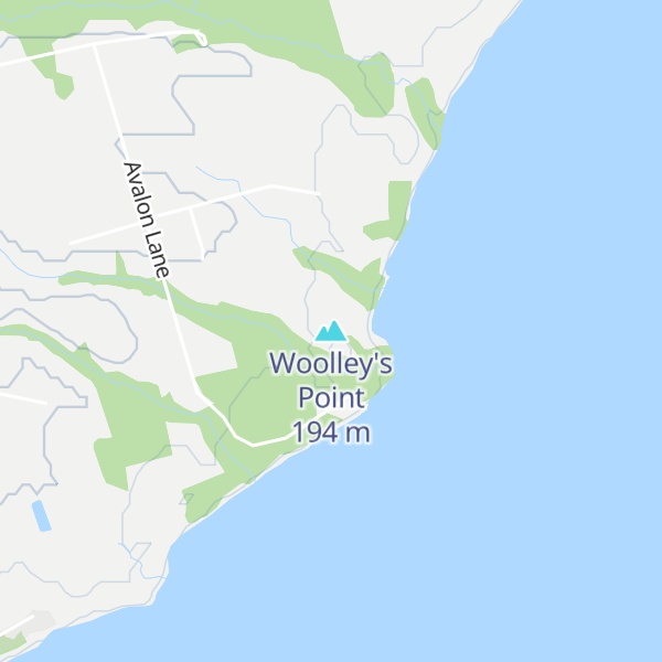 Map of Woolley's Point