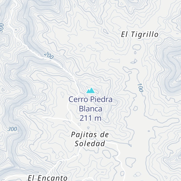 Map of Cerro Piedra Blanca