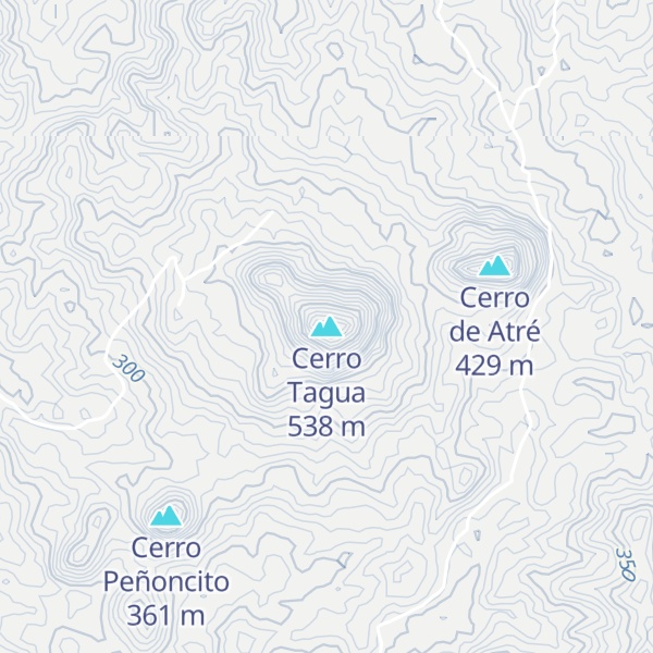 Map of Cerro Tagua