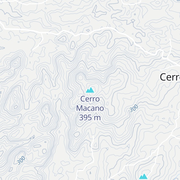 Map of Cerro Macano