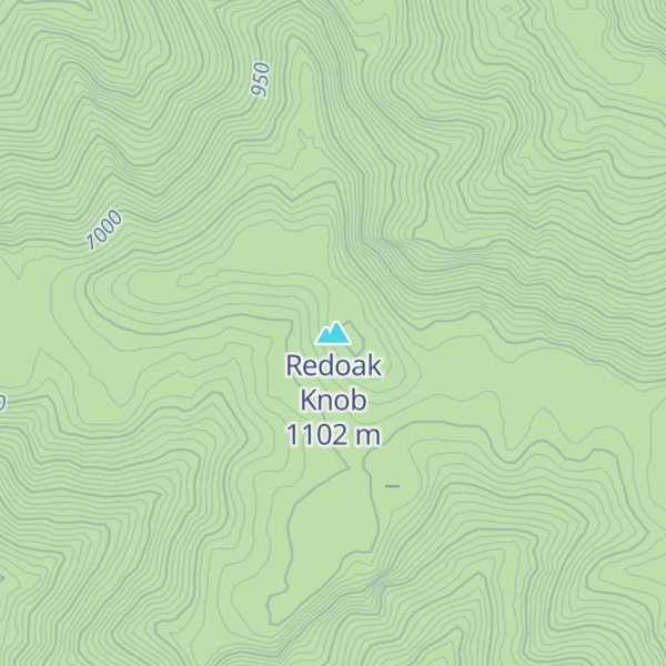Map of Redoak Knob