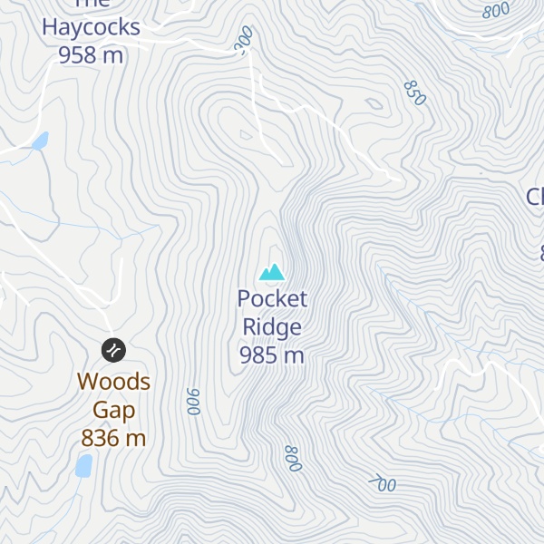 Map of Pocket Ridge