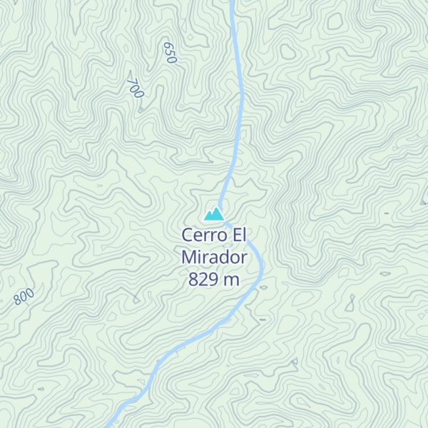 Map of Cerro El Mirador