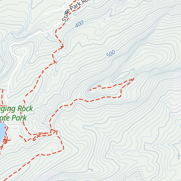 Map of Hanging Rock