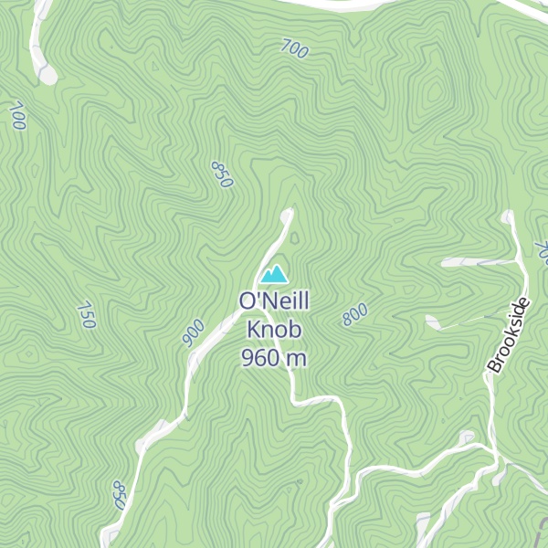 Map of O'Neill Knob