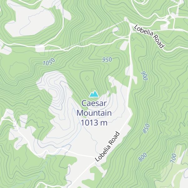 Map of Caesar Mountain
