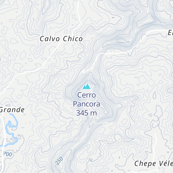 Map of Cerro Pancora