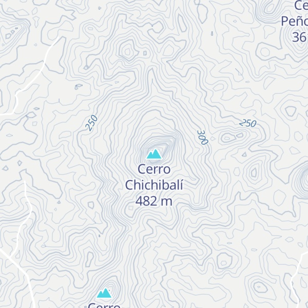 Map of Cerro Chichibalí