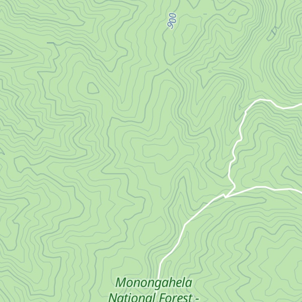 Map of Peach Orchard Ridge