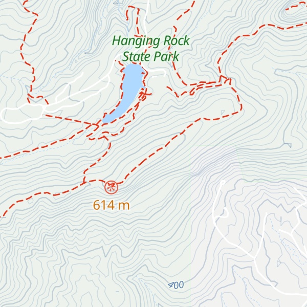 Map of Cole Gap Mountain
