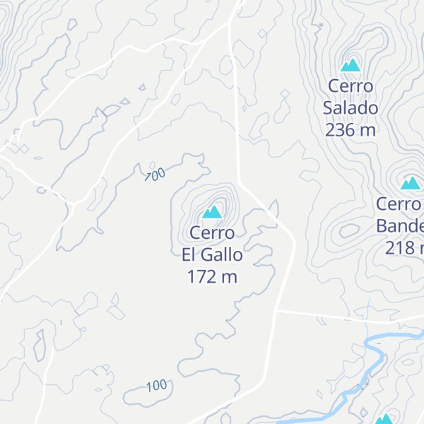 Map of Cerro El Gallo