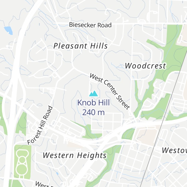 Map of Knob Hill
