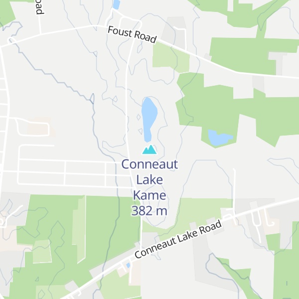 Map of Conneaut Lake Kame