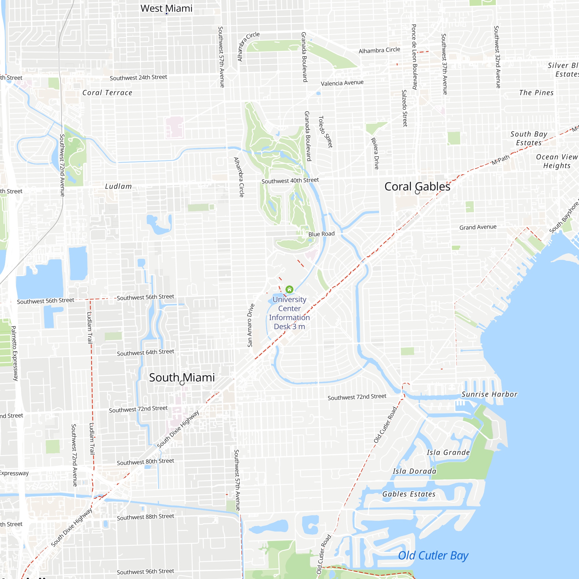 University Center Information Desk map